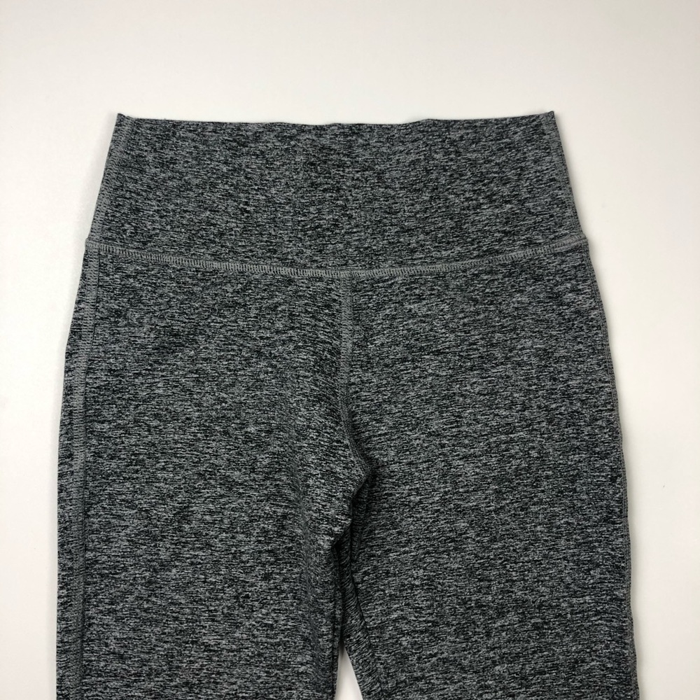 Joah Brown Lift Leggings Marled Gray Scallop Ankle - Picture 3 of 7